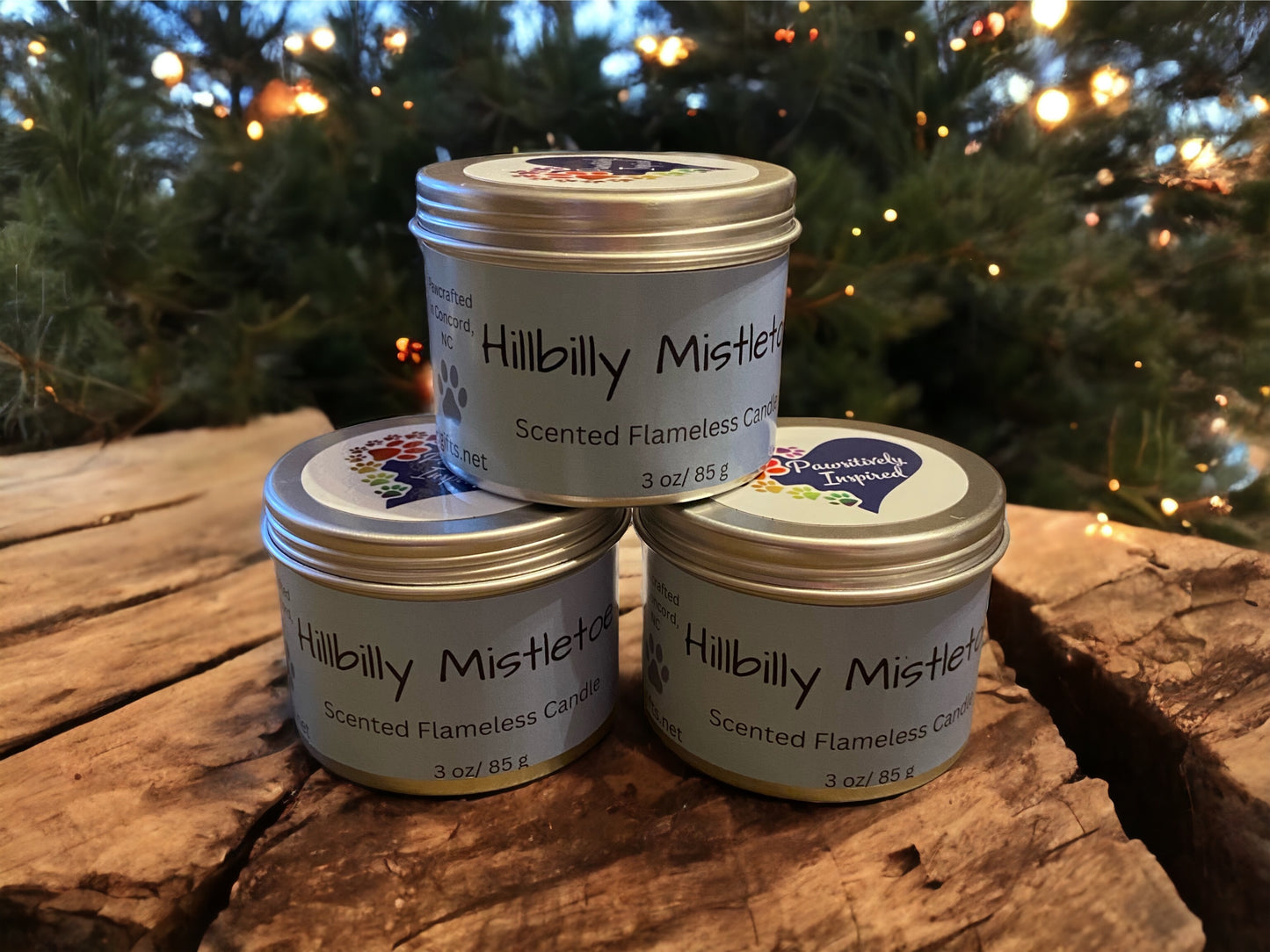 Hillbilly Mistletoe Flameless Candle